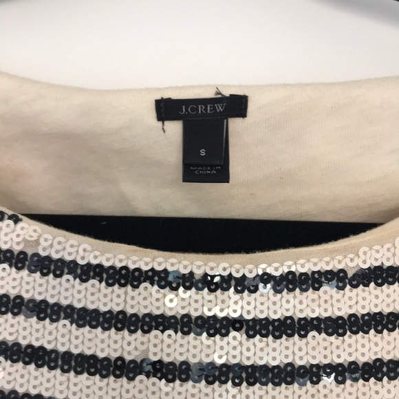 J Crew Striped Sequin Top - Picture 2 of 3